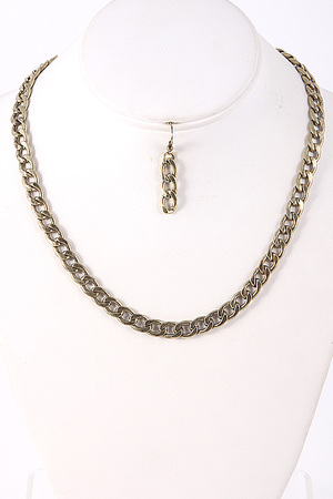 Simple Antique Chain Necklace 5ABD10